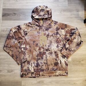 Kryptek Hoodie Mens Sz Large Highlander Camo Pullover Tactical Hunting Outdoors